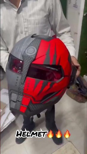 Iron man motorcycle helmet #helmet #helmets #ironman #viral