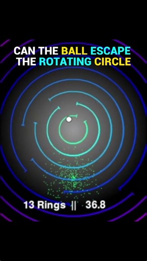 Can the ball escape 10 rings? #asmr #oddlysatisfying