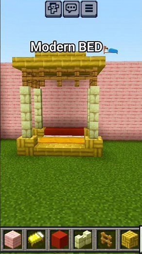 #modern BED 🛏️ in minecraft