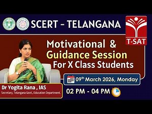 SCERT | Motivational & Guidance Session For Class X | Dr. Yogita Rana, IAS | T-SAT LIVE