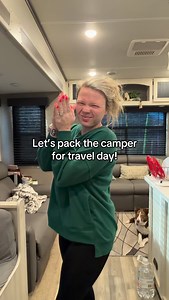 Let’s pack the camper for travel day!! #travelingwifelife #fulltimervliving #camper #travelday #packing | Michelle Coughran