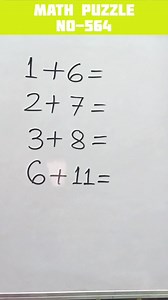169K views · 919 reactions | MATH PUZZLE 里564 #mathpuzzle #math #maths #mathematics #brainteaser #mathskills #mathpuzzles #puzzle #mathproblems #mathematician #riddles #brainteasers #mathematical #puzzles #numberpuzzle #iq #mathtricks #brainpower #smart #logicpuzzles #iqtest #numbers #genius #mathisfun #riddle #mathteacher #testyourmind #quiz #logicalpuzzles #mathstudent | Subhashree Priyadarshini Mallick | Facebook