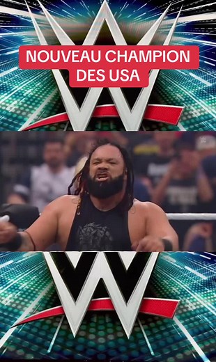 NOUVEAU CHAMPION DES USA #wrestlemania #catch #wwe #jacobfatu
