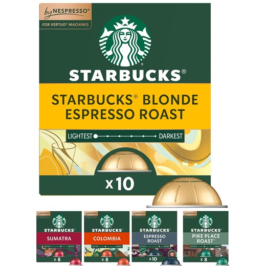 Starbucks by Nespresso Vertuo, Favorite Variety Pack Coffee & Espresso, 44-count Coffee and Espresso Pods