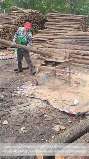 Chipping wood stakes – good tools and machinery make the work more efficient