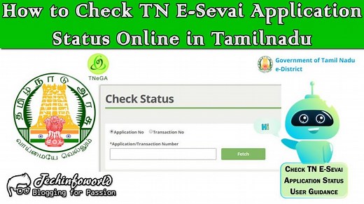 How To Check TN ESevai Application Status Online In Tamilnadu 2025