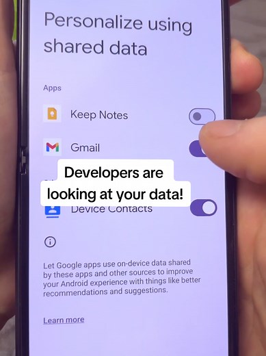 Protect Your Data from Developers in Android Settings