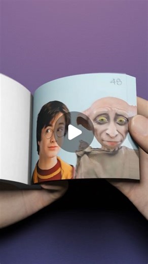 Realistic FlipBook | Harry Potter & Dobby Singing "Death Bed" FlipBook #harrypotter #flipbook #viral | Instagram