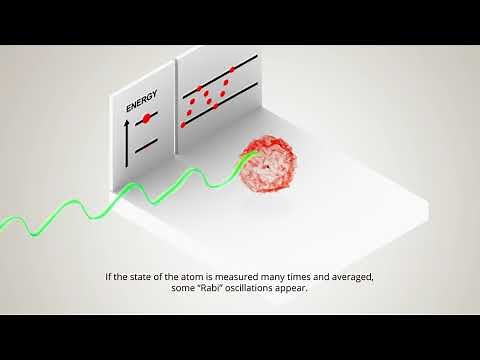 Quantum superposition of a particle in both a ground state of energy and an excited state