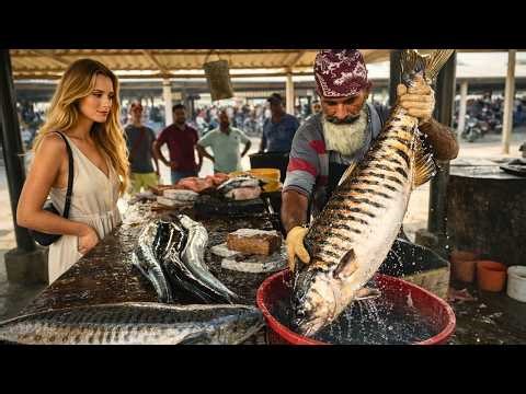 Oh! Master Skills! Seer fish filleting, Giant Cobia, Tuna, and Gar fish cutting Market ASMR