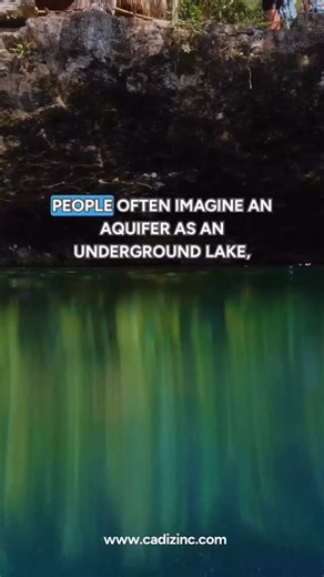 What is an Aquifer? 💧 Aquifers like the one underlying the Cadiz Ranch aren’t underground lakes. They’re natural storage systems made of sand, gravel, and rock, where groundwater is stored in tiny spaces and moves slowly below the surface. Some aquifers stretch thousands of feet deep 📏 and store as much water as major surface reservoirs. At Cadiz Inc. scientists track well data 📊 across our significant watershed to understand how this system works and how it can be responsibly managed as a gr