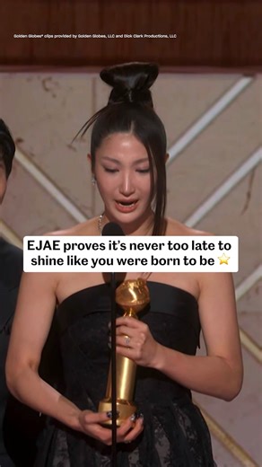 EJAE shares a necessary message during her speech at the #GoldenGlobes! Congrats to #KPopDemonHunters for the win. | Entertainment Weekly
