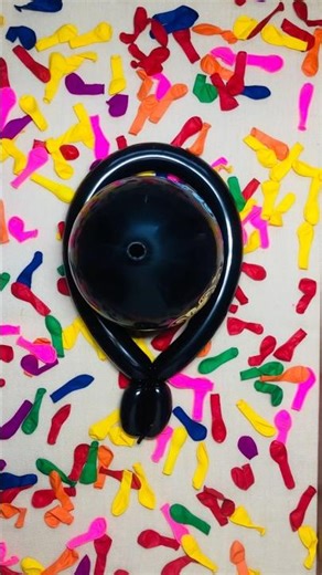 Big Black Rub || Slow Deflate ASMR || Relaxing Leak 🎈⚫💨 #deflateasmr #balloon #satisfying