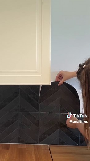 Beautiful Chevron Peel and Stick Tiles for Your Kitchen | Smart Tiles Collection