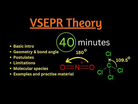 VSEPR Theory | Molecular shapes and bond angles | AB2 TO AB7 Types species