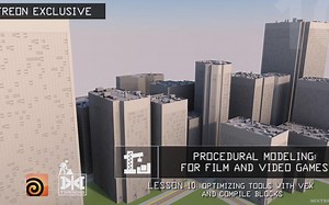 【Houdini】Houdini影视游戏程序化建模工作流程教程(中英双字)