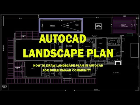 HOW TO DRAW LANDSCAPE PLAN IN AUTOCAD - AUTOCAD TUTORIAL LANDSCAPE PLAN