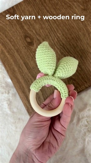 Crochet Bunny Teether 🐰 Easy Baby Gift