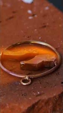 Making a Custom Amber Pendant from a Coin 💎