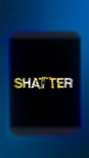 Break Text Like Glass in After Effects #aftereffects #videoediting #motiongraphics #shorts