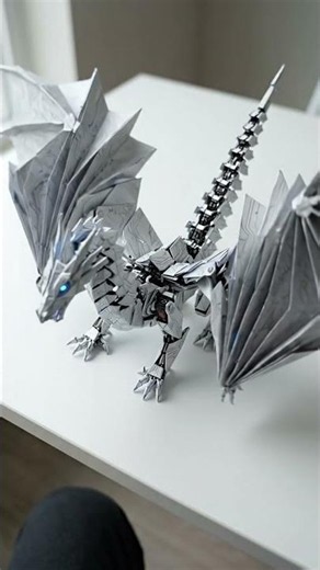 This Paper Crane Turns Into a Cyber Dragon 🐉🤯