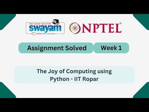 NPTEL The Joy of Computing using Python Week2 Assignment Solution Jan 2026 |100% Accurate IIT Ropar
