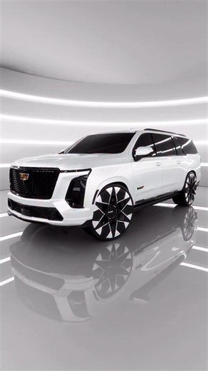 Pure White Metallic 2025 Cadillac Escalade ESV V on 28s in Pure white and Gloss Black accents, 1 of 1 Wheels designed by myself 😮‍💨😮‍💨. We gonna call this one “White Iverson”🔥🔥🔥🔥🔥🔥🔥 ———————————————————————————— PRESS PLAY PRESS PLAY PRESS PLAY PRESS PLAY———————————————————————————— #escalade #cadillac #wrappedcars #28s #30s #26s #escaladev #luxury #luxurylifestyle #carsofinsta #suv #whips #grocerygetter #supercharged #cadillacescalade #trucksofinstagram #suvs #escaladeesv #trucks #car