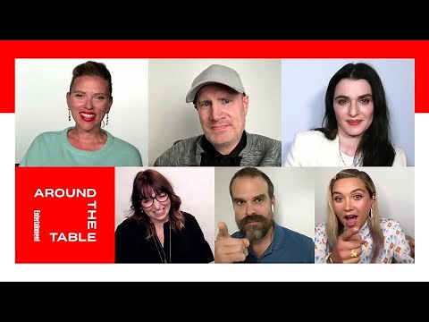 Scarlett Johansson and Cast Break Down 'Black Widow' | Around the Table | Entertainment Weekly
