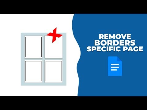 How to remove page borders from specific page on Google Docs