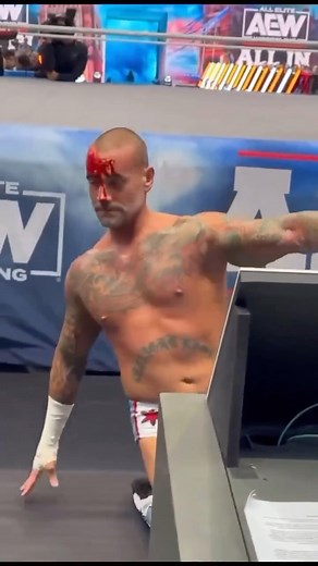 Born Influenced on Instagram: "CM Punk using a technique called ‘blading’ to cut himself open to provoke bleeding. The act is usually done a good length into the match, as the blood will mix with the flowing sweat on a wrestler’s brow to make it look like much more blood is flowing from the wound than there actually is. The preferred area for blading is usually the forehead, as scalp wounds bleed profusely and heal easily. Legitimate, unplanned bleeding which occurs outside the storyline is call