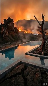 Building a Luxury Pool Between Lava.