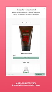 Product Recommendation Quiz