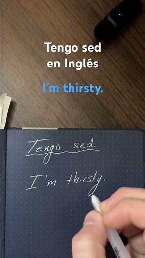 Tengo sed en Inglés | Aprende a decir ‘I’m thirsty’ o ‘I am thirsty’ #esl #aprenderinglés #ingles
