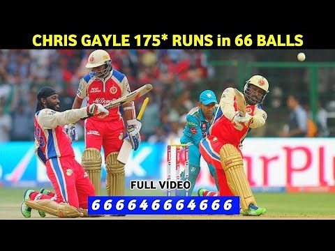 chris gayle 175 in 66 balls in ipl 2013 vs pune full match highlights