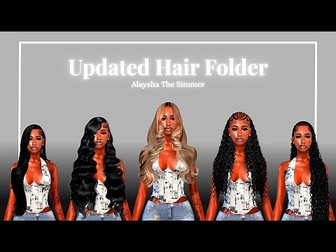 Updated Hair Folder💇🏾‍♀️ GET YOUR SIMS THE BEST HAIRSTYLES 💇🏾‍♀️!! FREE FOLDER BELOW!