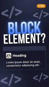 HTML Div Tag Explained (Block Element Basics)