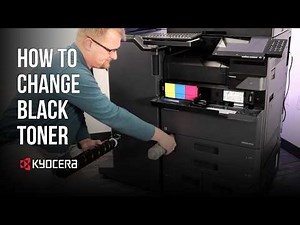 How to Change Black Toner and Waste Toner on Kyocera TASKalfa Devices