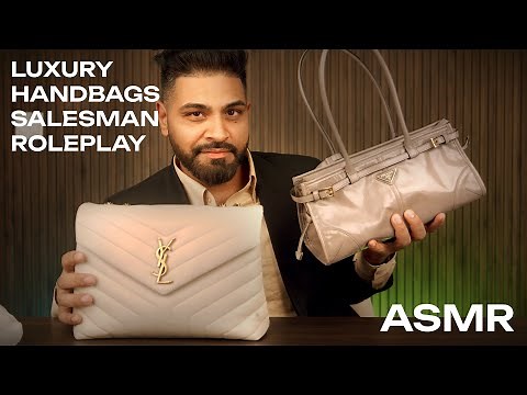 Luxury Handbags Salesman ASMR Role play | Whispered Relaxation & Tapping