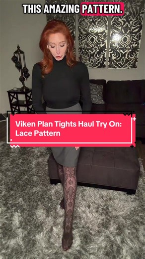 Viken Plan Tights Haul Try On: Lace Pattern @vikenplan_official #vikenplan #tights #lace #legs #doublecrossedlegs