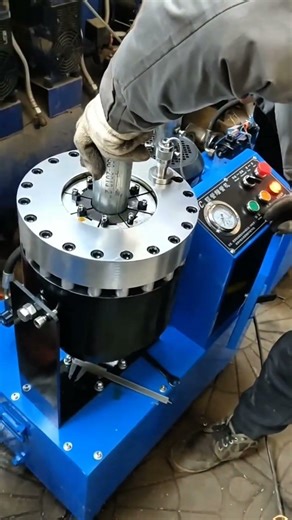 “Hydraulic Hose Crimping Machine 🔩”“Pipe Fitting Process Step-by-Step” #works