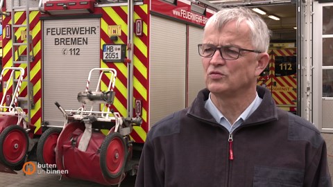 Brand in Bremen-Findorff: Trafo im Umspannwerk in Flammen