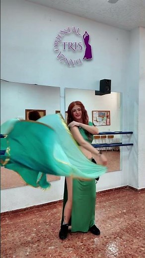 Learn This Beautiful Veil Spiral ✨ Belly Dance Veil Trick