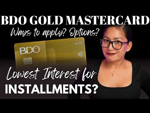 BDO Gold Mastercard, Best Installment Rate? Ways to Apply