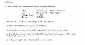 ProblemsValuable reagents. The following reagents are often us... | Filo