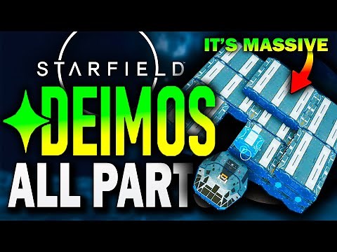 STARFIELD - DEIMOS ship CUSTOMIZATION all PARTS.. Let's look INSIDE and OUT!
