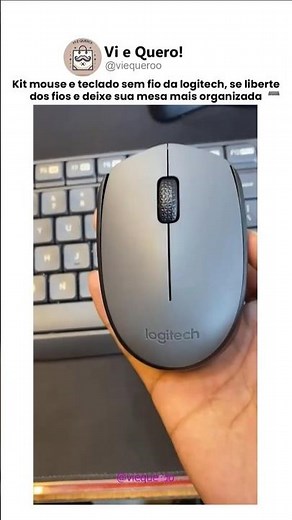 Kit Teclado e Mouse Sem Fio Logitech #tecladoemouse #teclado #mouse #computador #pc #mercadolivre