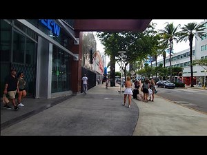 4K DownTown Miami Beach Neighborhood , Fall Cycling Virtual Travel Tour Miami Beach FL November 2025
