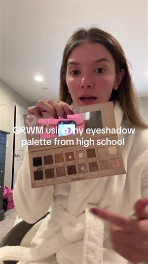 GRWM in Ohio using my eyeshadow palette from highschool… RIP Lorax you were iconic 💔