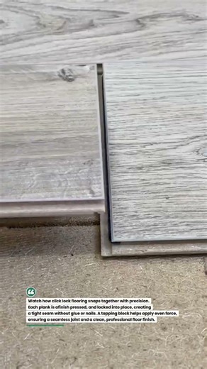 Perfect Click Lock Flooring Fit Satisfying Install #flooring #construction #tools