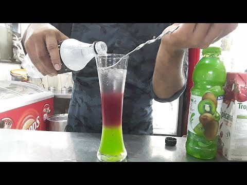 3 Layer Kiwi Mocktail || The mocktail house